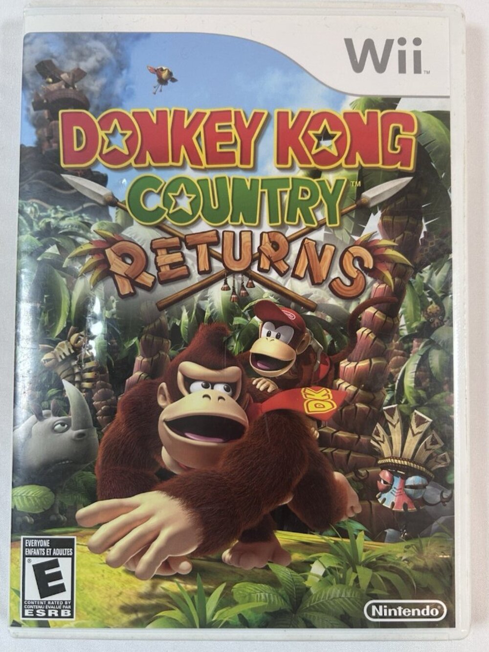 Donkey Kong Country Returns Nintendo Wii 2010 Complete w/ Manual & Inserts